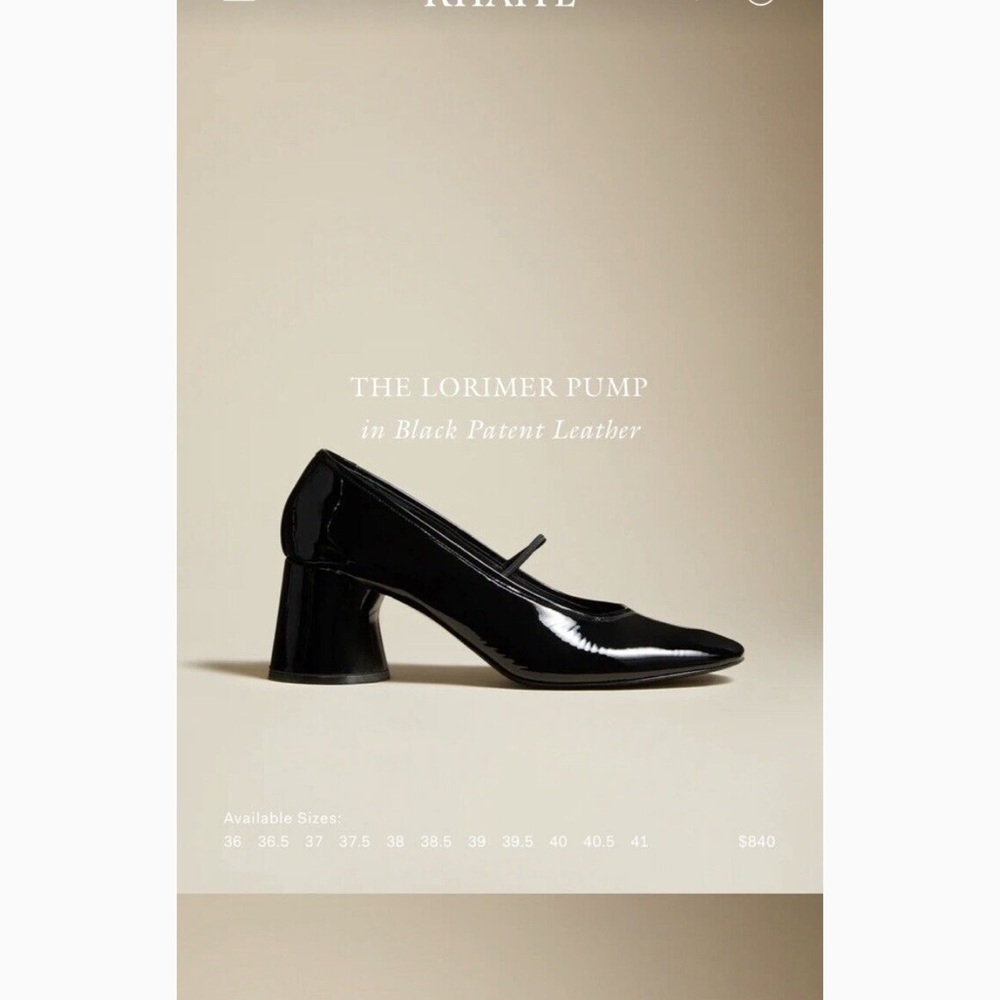 Khaite Lorimer Pump in Black Patent Leather